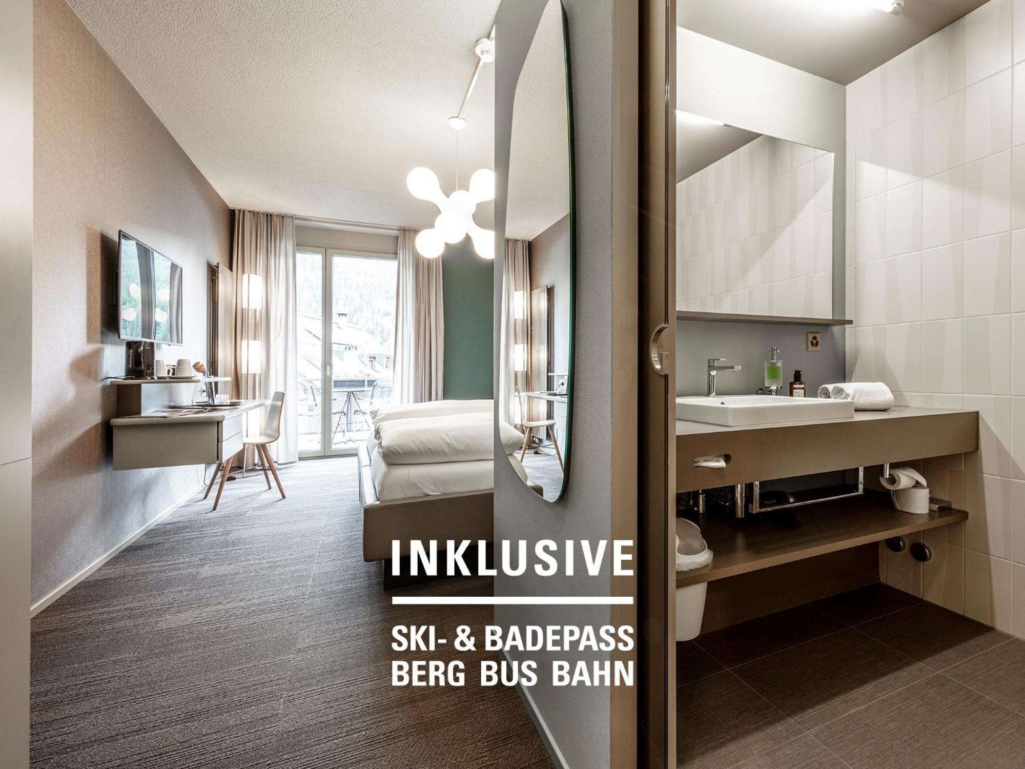 Badehotel Belvair Scuol Exterior foto